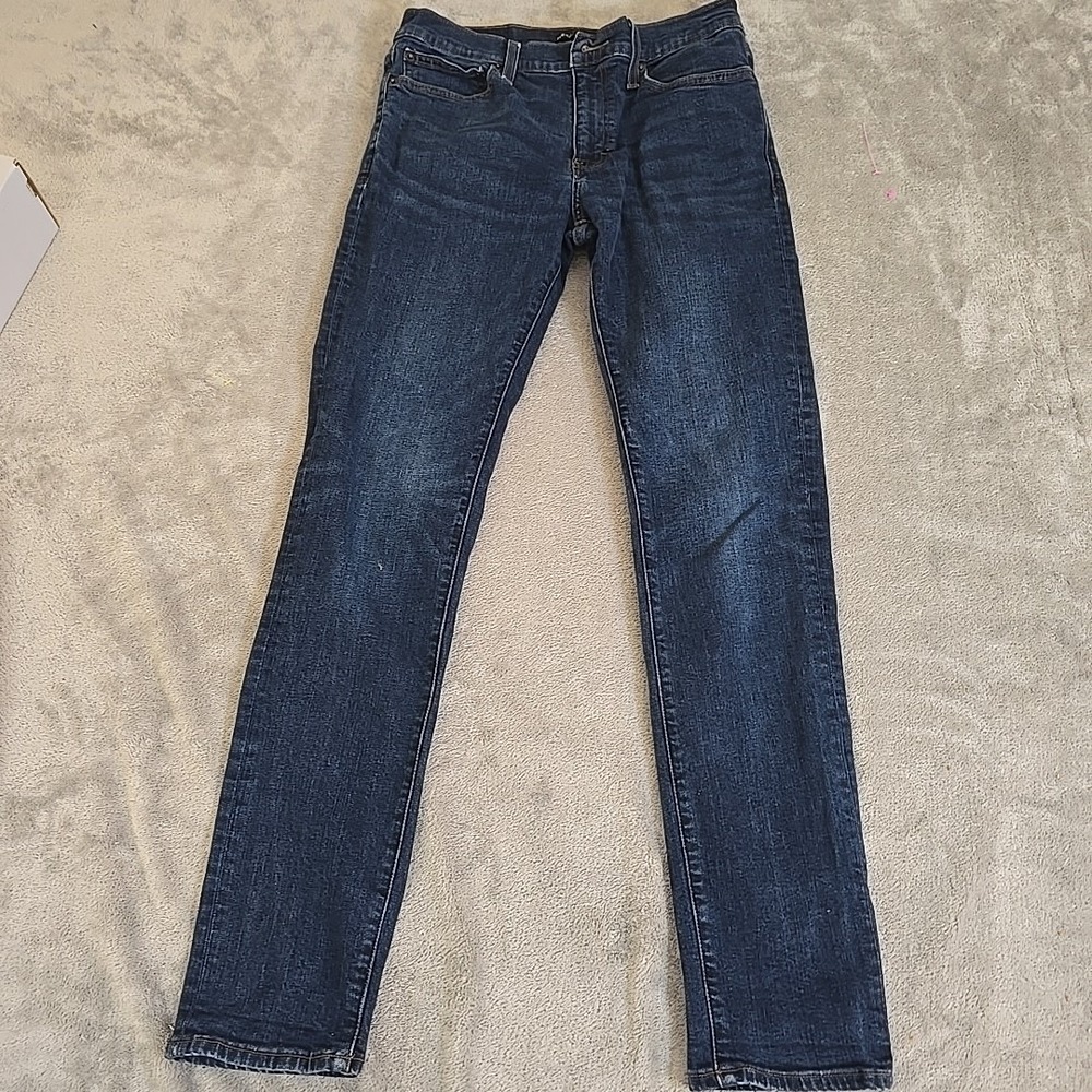 J Crew Mercantile Flex‎ Jeans Mens 31x30 Dark Denim Blue Slim Casual Normcore
